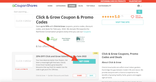 Click & Grow coupon