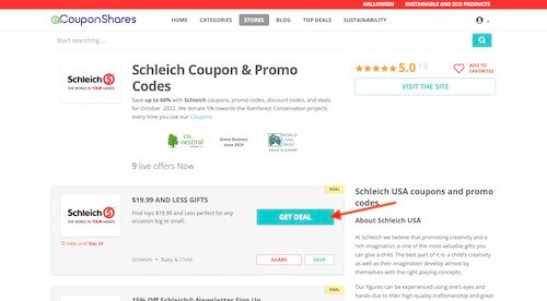 Schleich discount code