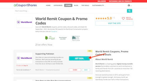 World Remit discount code
